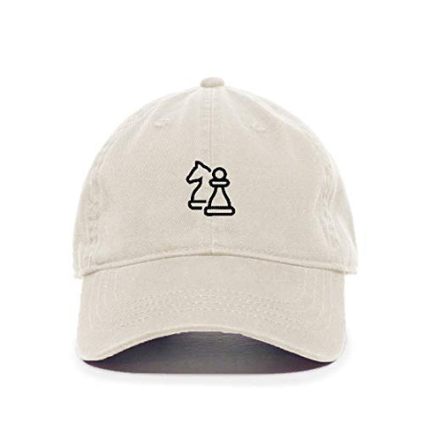 Chess Baseball Cap Embroidered Cotton Adjustable Dad Hat