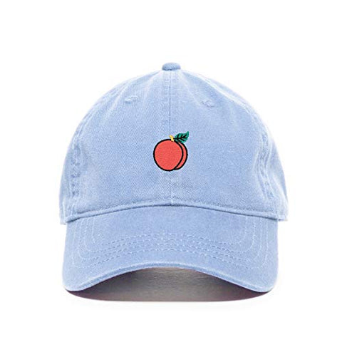 Peach Baseball Cap Embroidered Cotton Adjustable Dad Hat