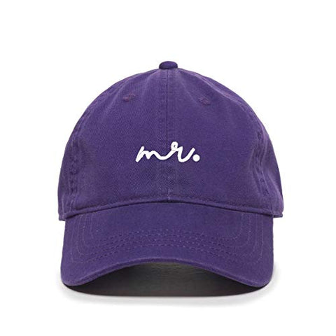 Mr. Baseball Cap Embroidered Cotton Adjustable Dad Hat