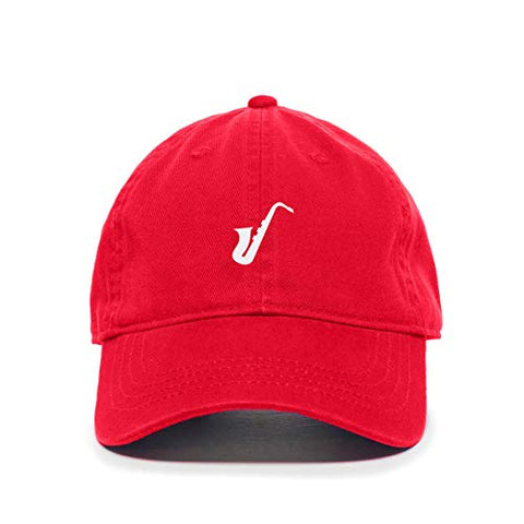 Saxophone Baseball Cap Embroidered Cotton Adjustable Dad Hat