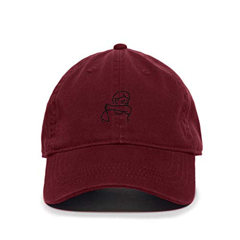 Coughing Guy Baseball Cap Embroidered Cotton Adjustable Dad Hat