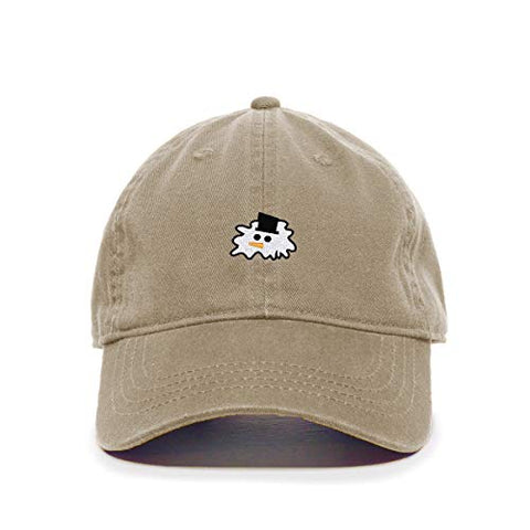 Melting Snowman Baseball Cap Embroidered Cotton Adjustable Dad Hat