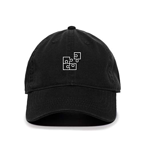 Puzzle Baseball Cap Embroidered Cotton Adjustable Dad Hat