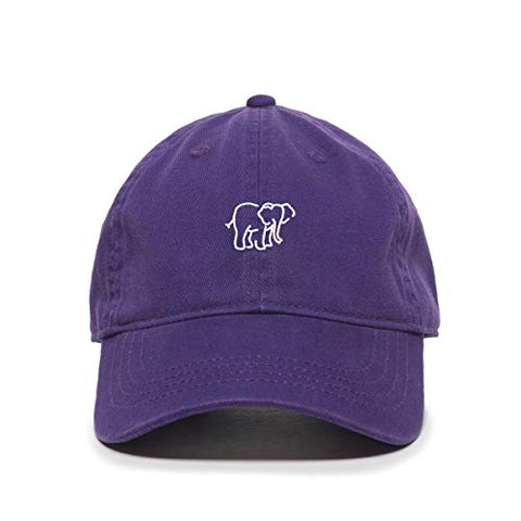 Elephant Baseball Cap Embroidered Cotton Adjustable Dad Hat