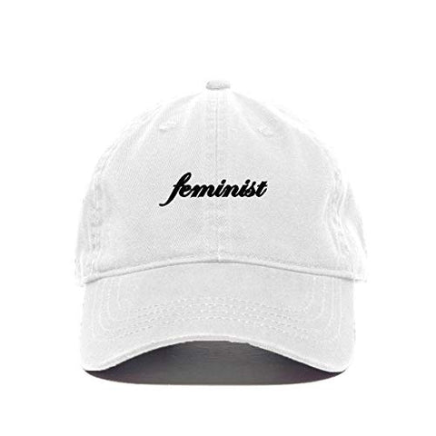 Feminist Baseball Cap Embroidered Cotton Adjustable Dad Hat