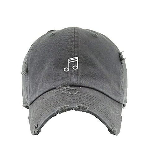 Quaver Vintage Baseball Cap Embroidered Cotton Adjustable Distressed Dad Hat