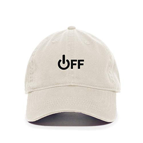 Off Sign Baseball Cap Embroidered Cotton Adjustable Dad Hat