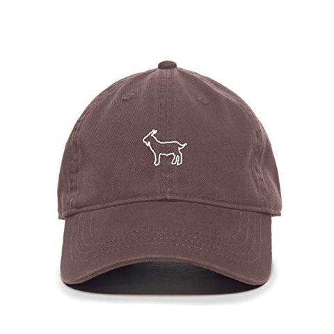 Goat Baseball Cap Embroidered Cotton Adjustable Dad Hat