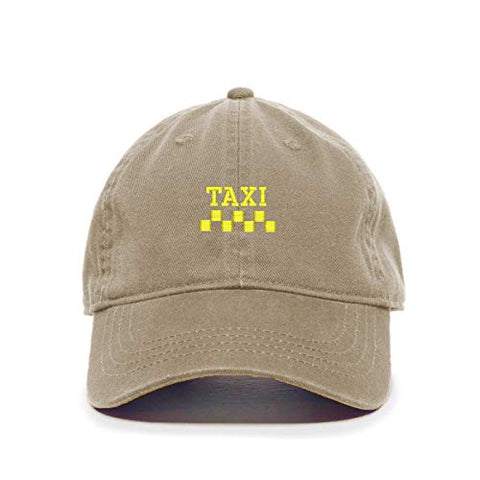 Taxi Baseball Cap Embroidered Cotton Adjustable Dad Hat