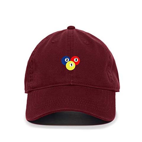 Billiard Balls Baseball Cap Embroidered Cotton Adjustable Dad Hat