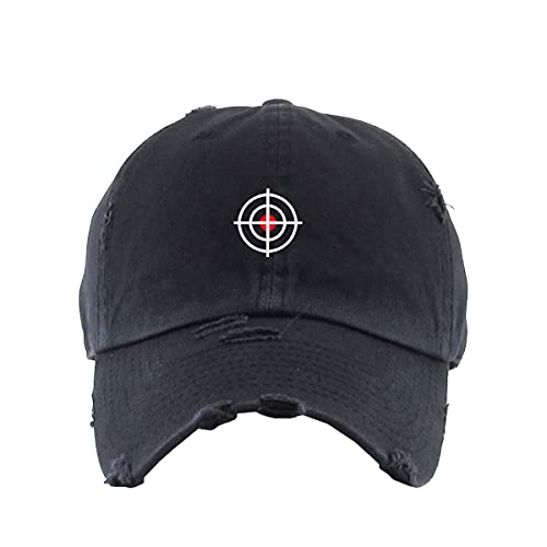 Target Sign Vintage Baseball Cap Embroidered Cotton Adjustable Distressed Dad Hat