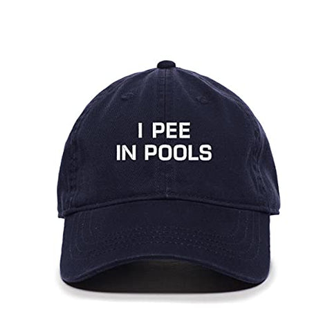 I Pee in Pools Baseball Cap Embroidered Cotton Adjustable Dad Hat