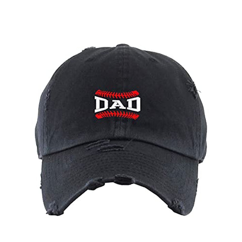 Baseball Dad Vintage Baseball Cap Embroidered Cotton Adjustable Distressed Dad Hat