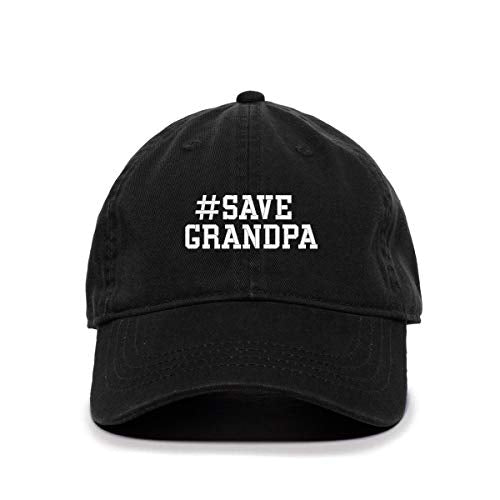 Save Grandpa Baseball Cap Embroidered Cotton Adjustable Dad Hat