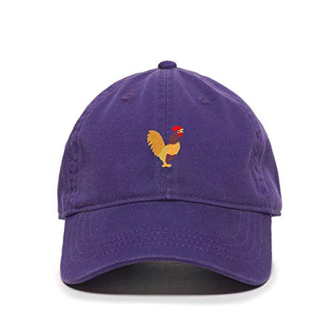 Rooster Baseball Cap Embroidered Cotton Adjustable Dad Hat