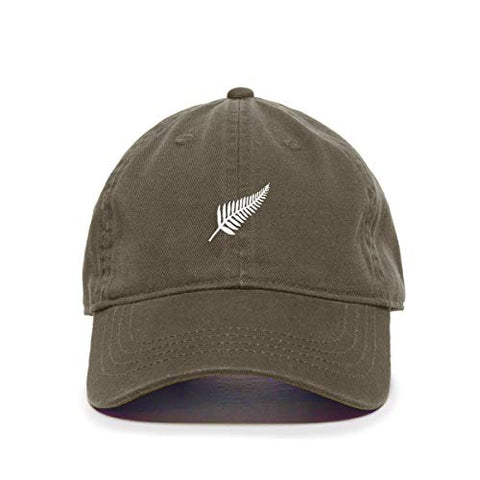 Fern Baseball Cap Embroidered Cotton Adjustable Dad Hat