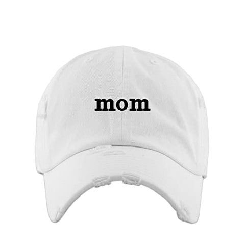 Mom Vintage Baseball Cap Embroidered Cotton Adjustable Distressed Dad Hat