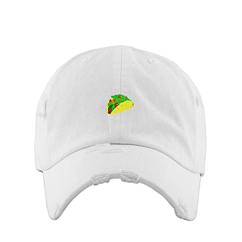 Mexican Taco Vintage Baseball Cap Embroidered Cotton Adjustable Distressed Dad Hat