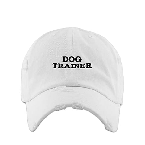 Dog Trainer Vintage Baseball Cap Embroidered Cotton Adjustable Distressed Dad Hat