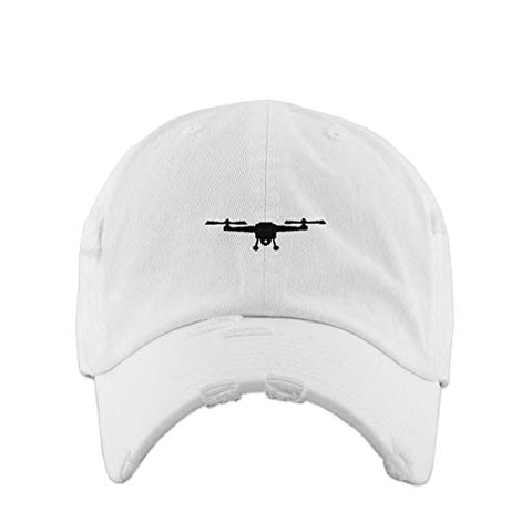 Drone Symbol Vintage Baseball Cap Embroidered Cotton Adjustable Distressed Dad Hat