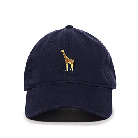 Giraffe Baseball Cap Embroidered Cotton Adjustable Dad Hat