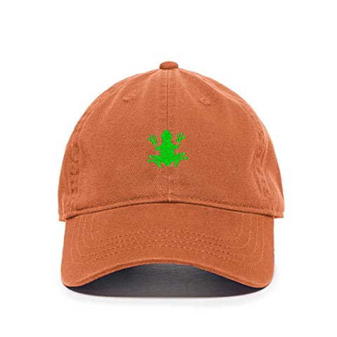 Bullfrog Baseball Cap Embroidered Cotton Adjustable Dad Hat