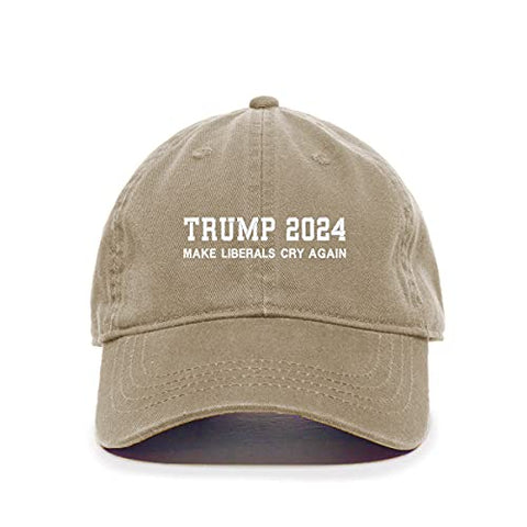 Trump Make Liberals Cry Again Baseball Cap Embroidered Cotton Adjustable Dad Hat