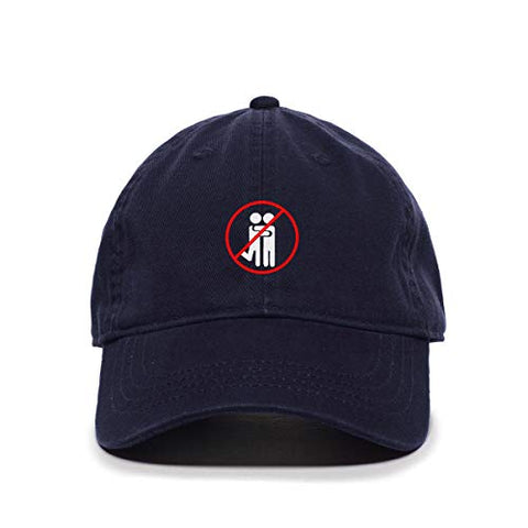 No Hug Please Stop Hugging Baseball Cap Embroidered Cotton Adjustable Dad Hat