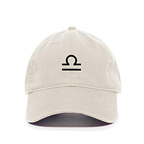 Libra Zodiac Sign Baseball Cap Embroidered Cotton Adjustable Dad Hat