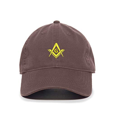 Masonic Symbol Baseball Cap Embroidered Cotton Adjustable Dad Hat