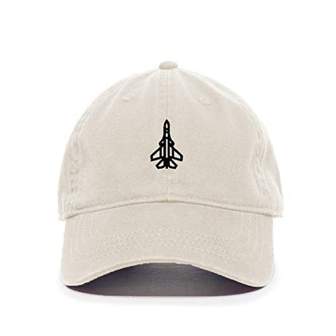 Fighter Plane Baseball Cap Embroidered Cotton Adjustable Dad Hat