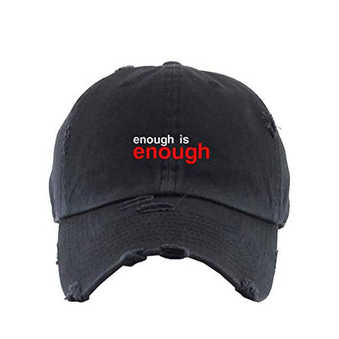 BLM Enough is Enough Vintage Baseball Cap Embroidered Cotton Adjustable Distressed Dad Hat