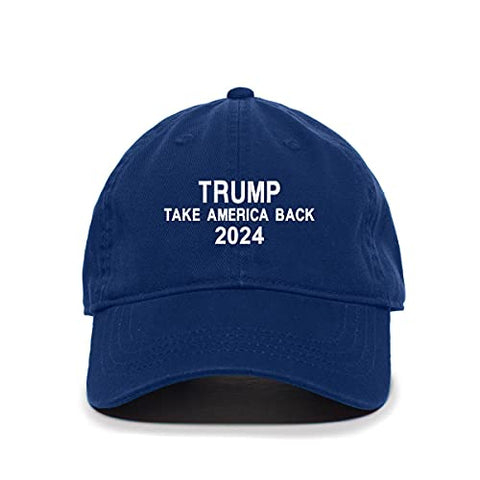 Take America Back Trump Baseball Cap Embroidered Cotton Adjustable Dad Hat