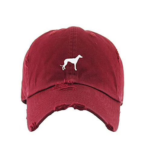 Greyhound Dog Vintage Baseball Cap Embroidered Cotton Adjustable Distressed Dad Hat