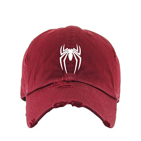 Spider Dad Vintage Baseball Cap Embroidered Cotton Adjustable Distressed Dad Hat