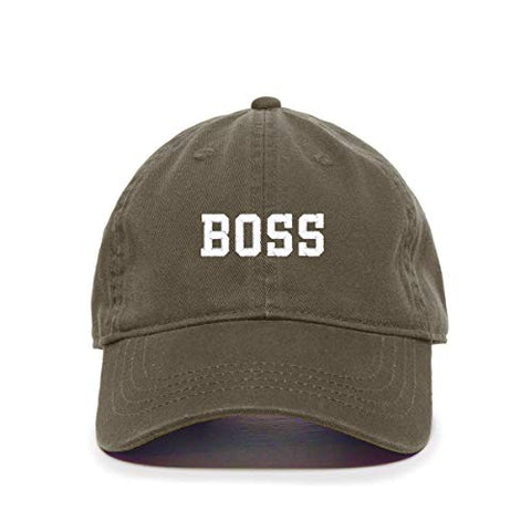 Boss Baseball Cap Embroidered Cotton Adjustable Dad Hat