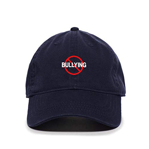 No Bullying Baseball Cap Embroidered Cotton Adjustable Dad Hat