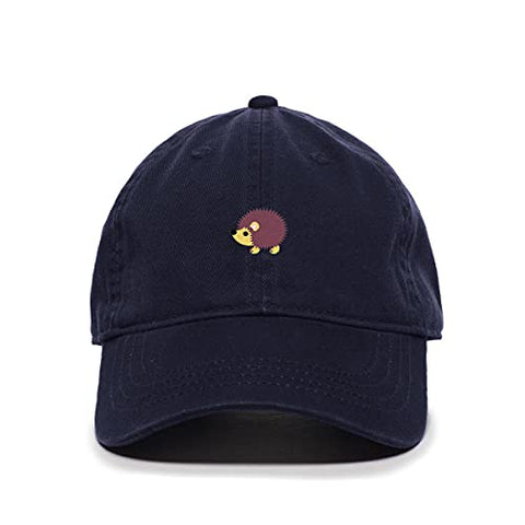 Hedgehog Baseball Cap Embroidered Cotton Adjustable Dad Hat