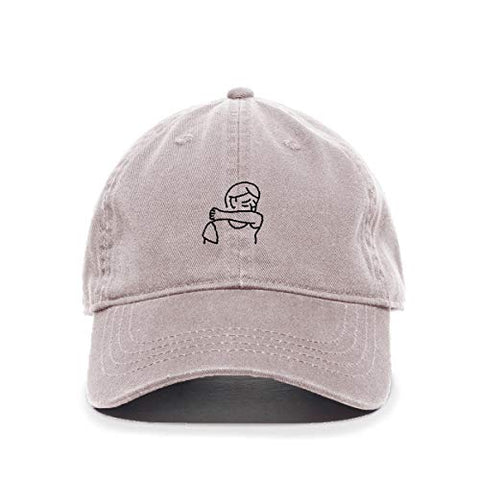 Coughing Guy Baseball Cap Embroidered Cotton Adjustable Dad Hat