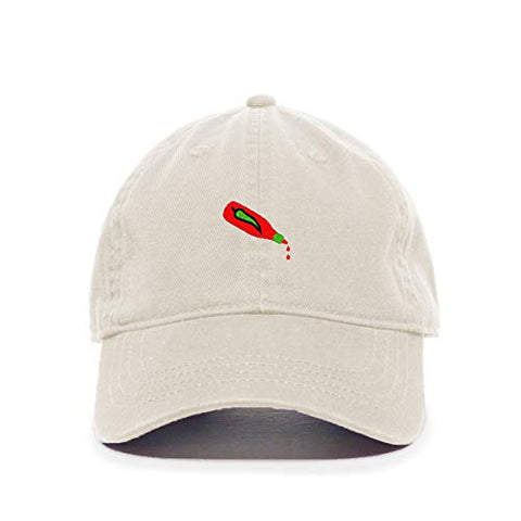 Hot Sauce Bottle Baseball Cap Embroidered Cotton Adjustable Dad Hat