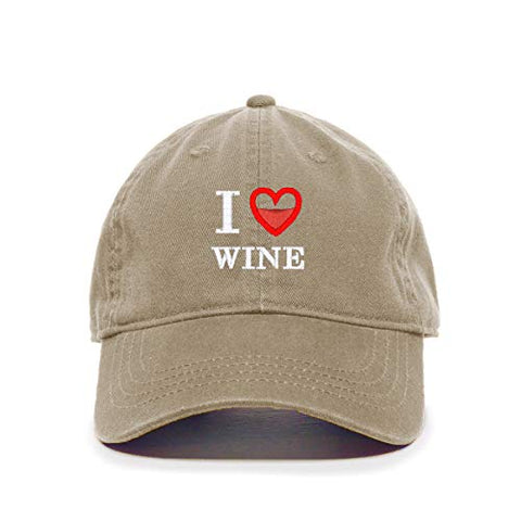 I Love Vine Baseball Cap Embroidered Cotton Adjustable Dad Hat