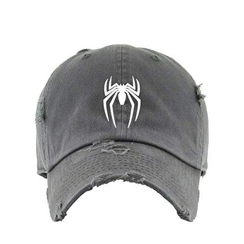 Spider Dad Vintage Baseball Cap Embroidered Cotton Adjustable Distressed Dad Hat