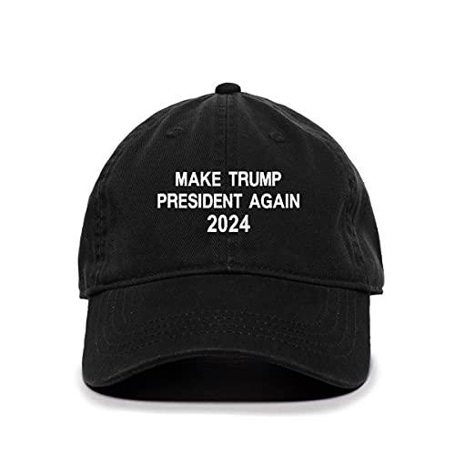 Make Trump President Again 2024 Baseball Cap Embroidered Cotton Adjustable Dad Hat