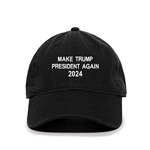 Make Trump President Again 2024 Baseball Cap Embroidered Cotton Adjustable Dad Hat