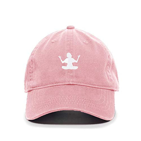 Yoga Lady Baseball Cap Embroidered Cotton Adjustable Dad Hat