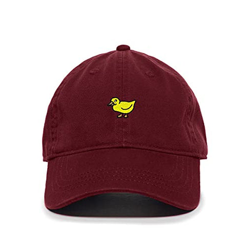 Duck Baseball Cap Embroidered Cotton Adjustable Dad Hat