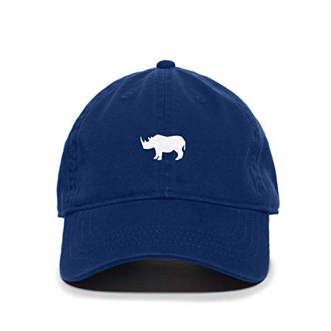 Rhino Baseball Cap Embroidered Cotton Adjustable Dad Hat