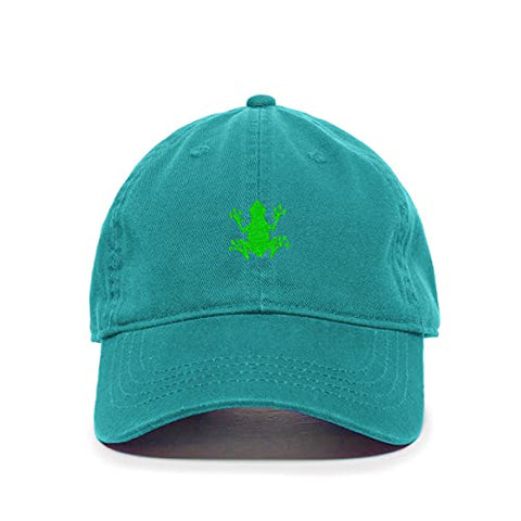 Bullfrog Baseball Cap Embroidered Cotton Adjustable Dad Hat