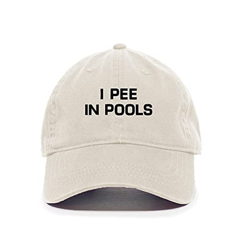 I Pee in Pools Baseball Cap Embroidered Cotton Adjustable Dad Hat