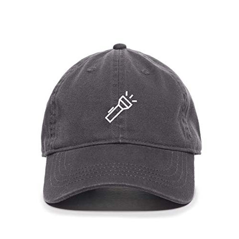 Flashlight Baseball Cap Embroidered Cotton Adjustable Dad Hat